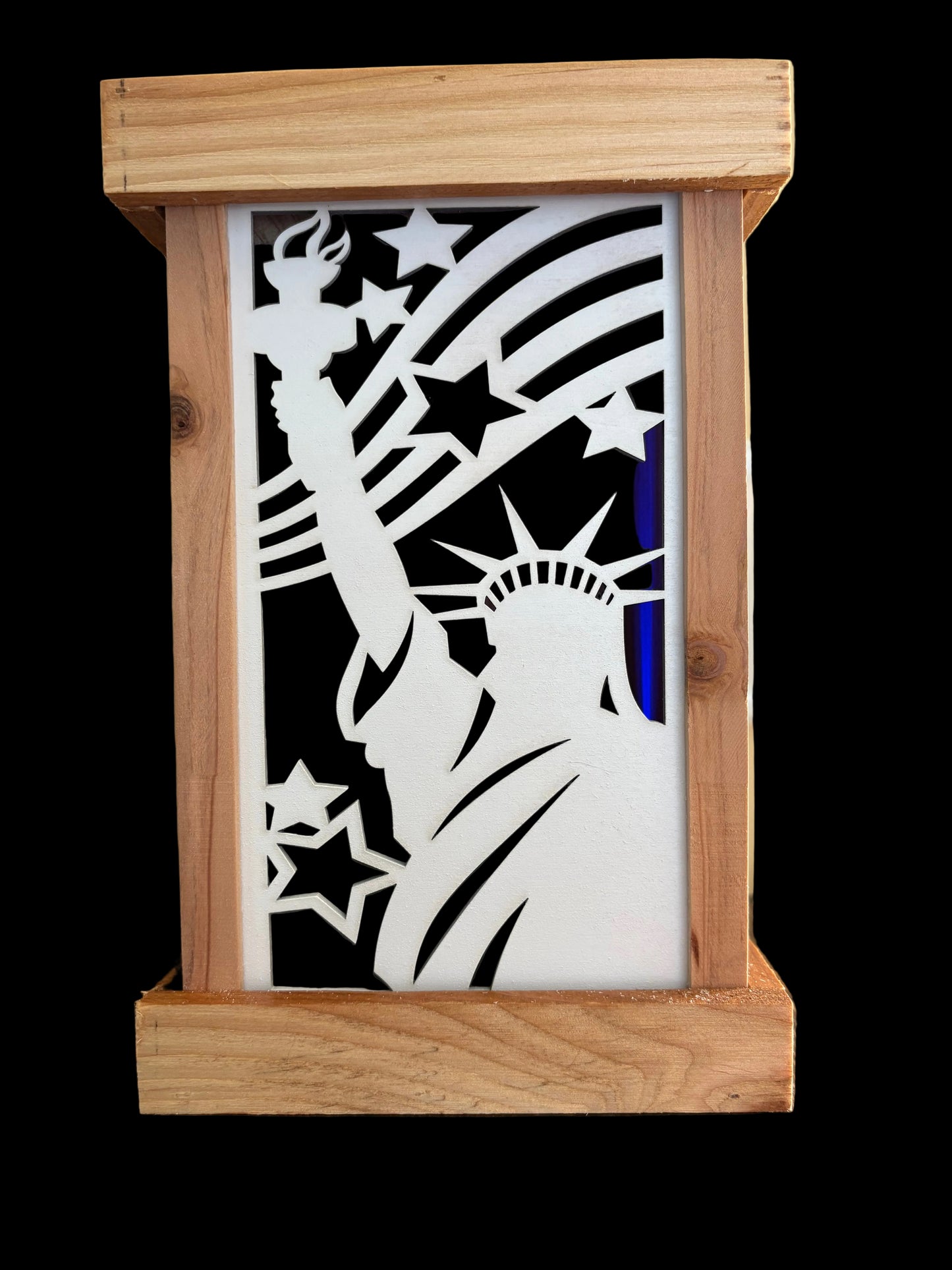 Handcrafted LED Seasonal Lantern with 12 Interchangeable Panels
